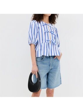 Ganni stripped top